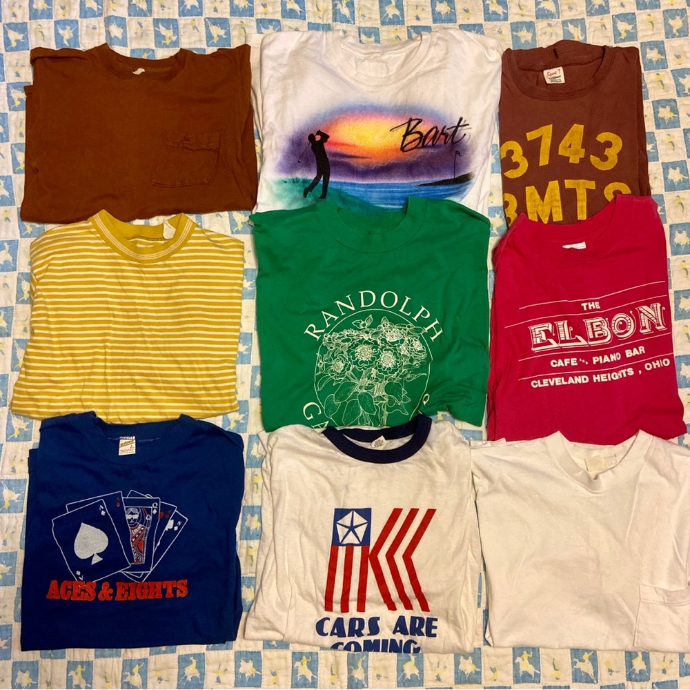 Lot Vintage Single Stitch (mostly) T-shirts